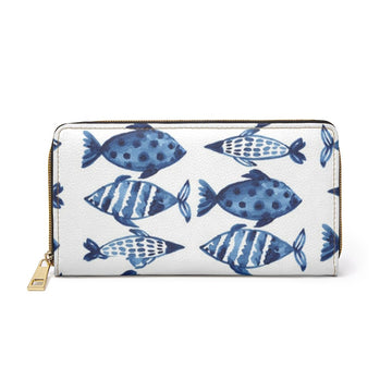 Tie Dye Fish Print Zipper Wallet Bynelo